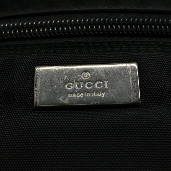 GUCCI Vanity Cosmetic Pouch Nylon Canvas Black 039 0951 Auth ep2207 - Picture 14 of 16